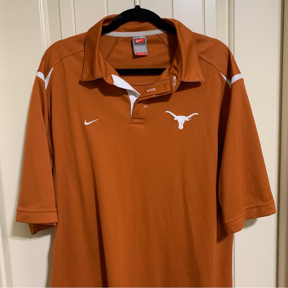 Nike Texas Longhorns Short Sleeve Polo Shirt XL